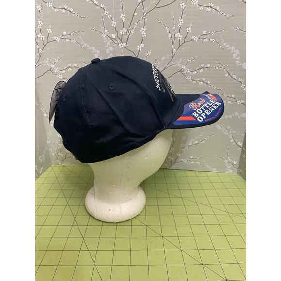 Support Your Local Tailgate Team Real Bottle Opener Built Into Visor Cap Hat NEW - Picture 3 of 12